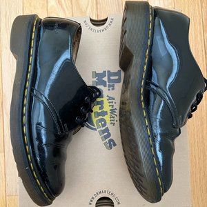 Black patent leather Dr. Martens 1461